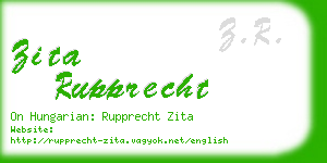 zita rupprecht business card